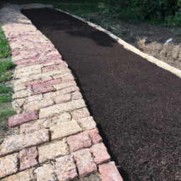 Construction d'allée-chemin en béton lissé Montbeliard